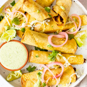 BAKED LENTIL TACOS WITH JALAPENO "CREMA"